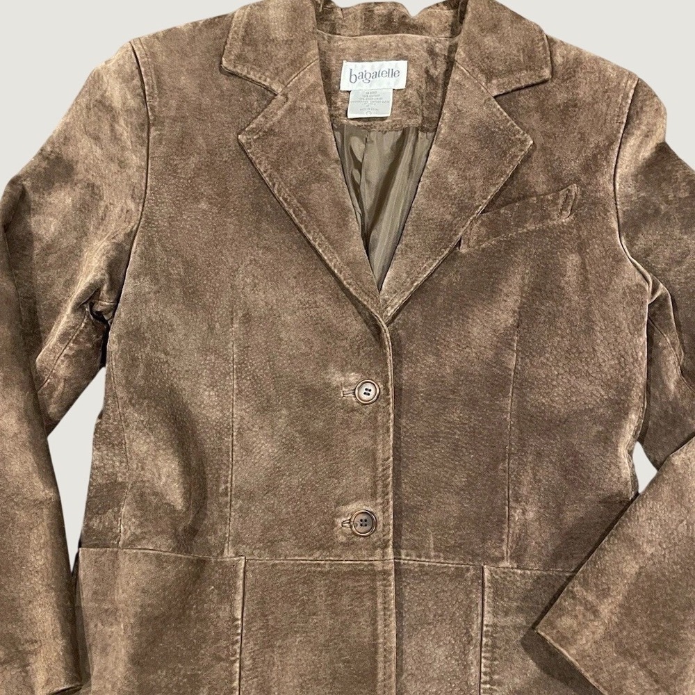 Ladies Vintage bagatelle Suede Leather Jacket Size‎ M (us) /4P Ladies Coat